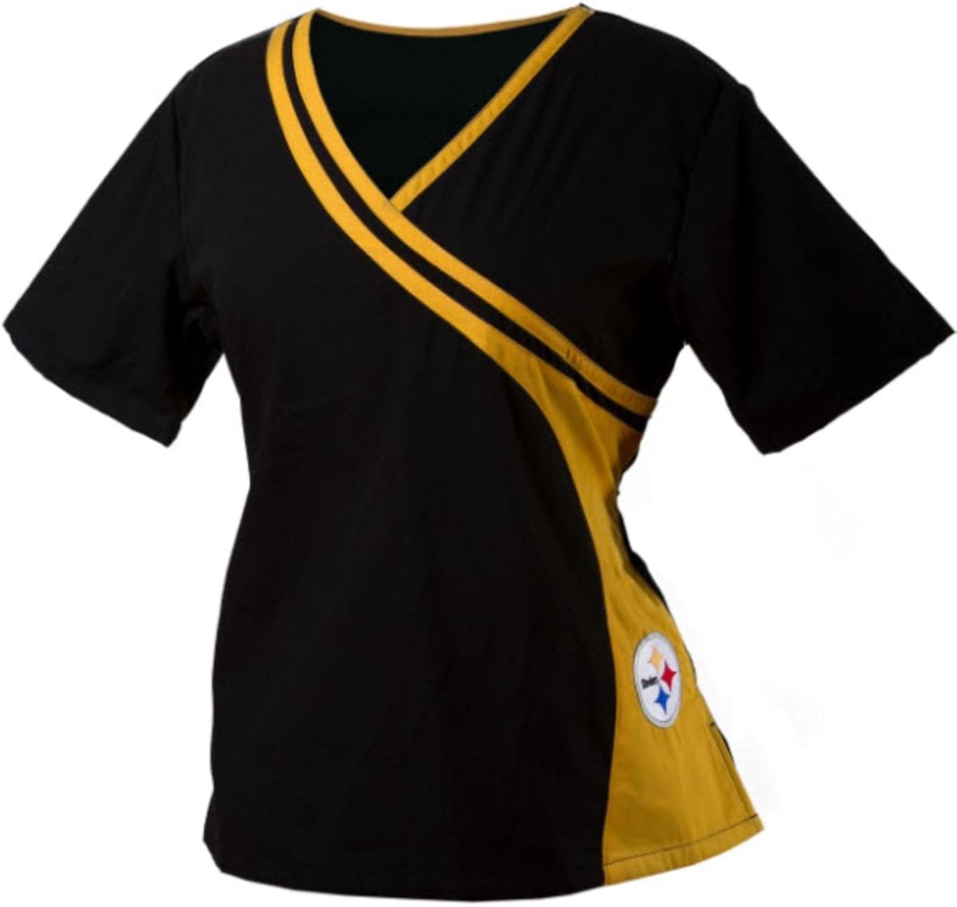 Pittsburgh Steelers Women's Two Tone Scrub Top (M)