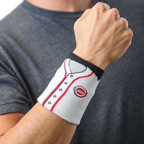 Cincinnati Reds FanBand White Jersey Wristband