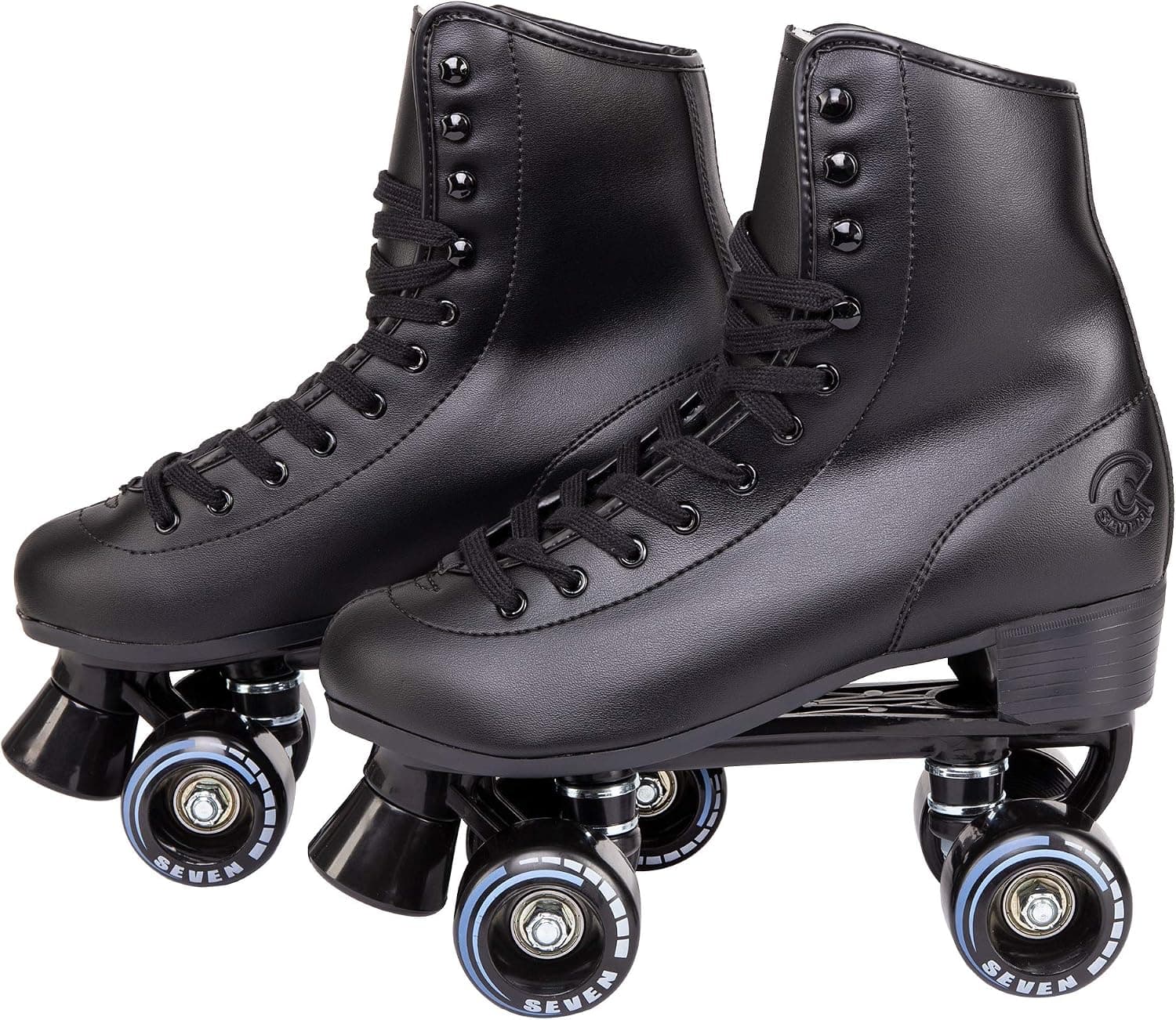 C SEVEN C7skates Soft Faux Leather Quad Roller Skates