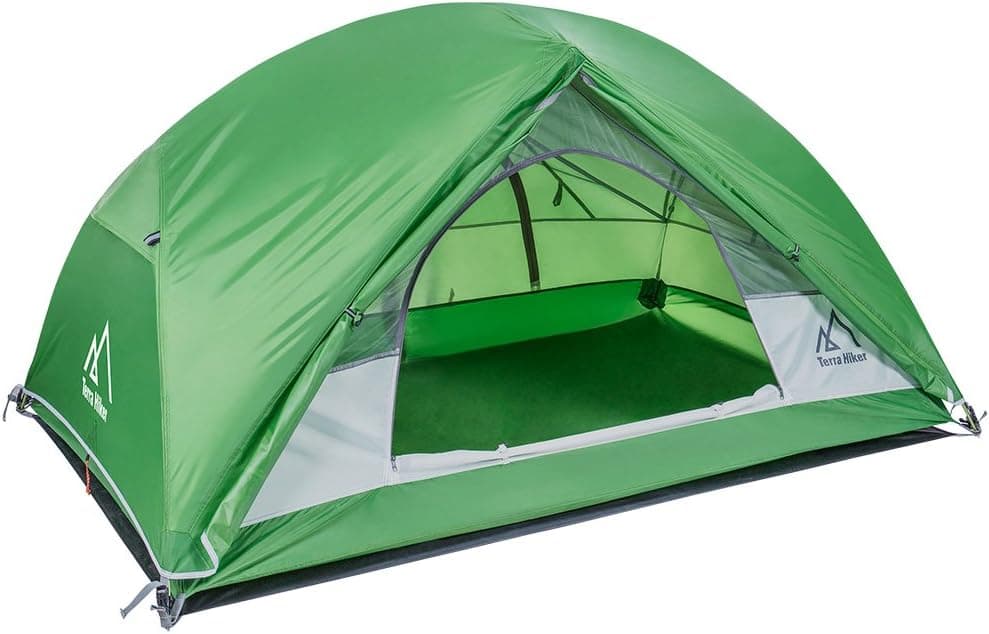 Terra Hiker 2 Person Tent, 4 Seasons Tent with Tent Fly, Tarp for Outdoor Activities