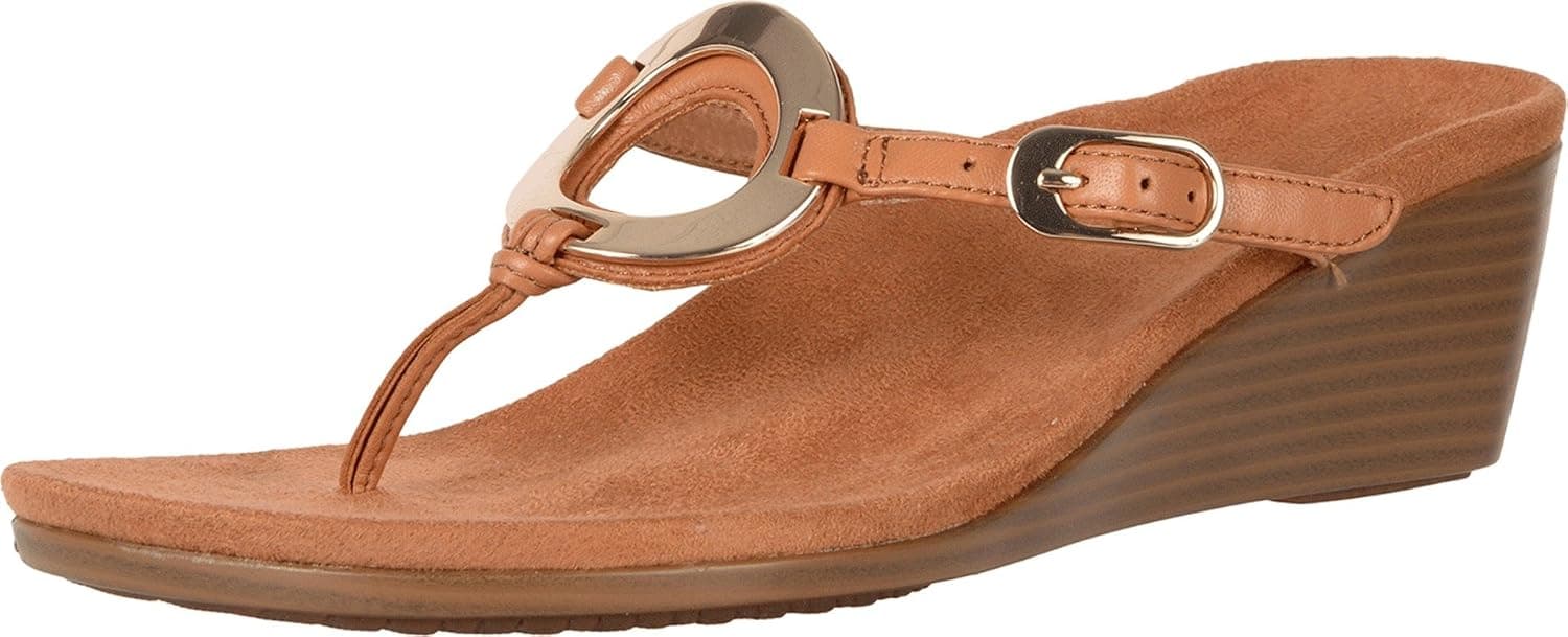 Vionic Park Orchid - Women's Wedge Sandal Caramel - 11