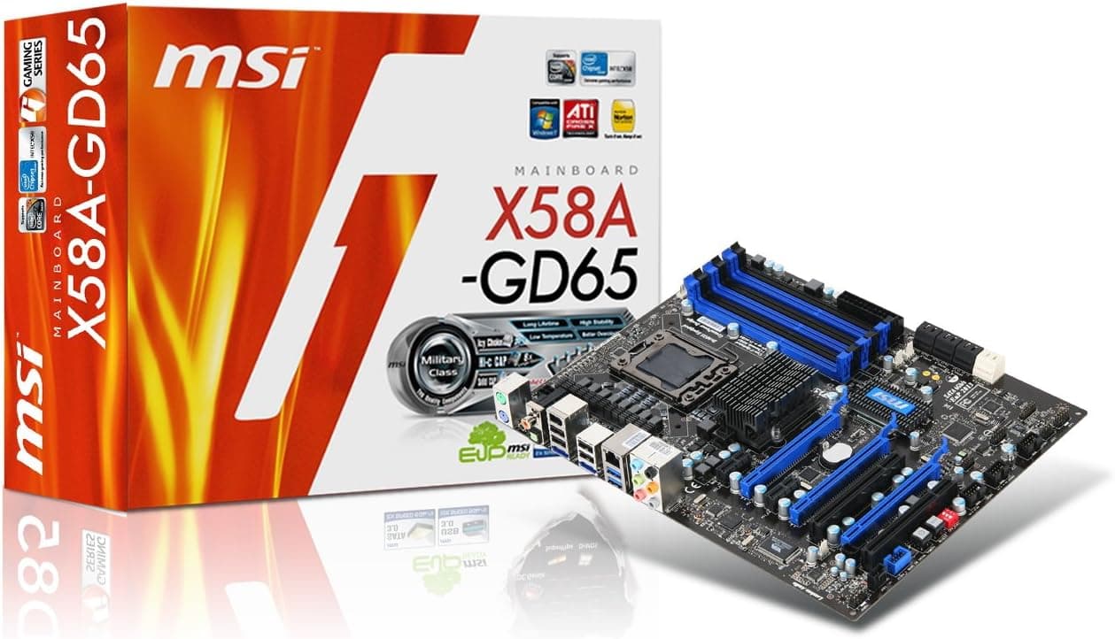 MSI X58 Chipset Intel Motherboard LGA1366 X58A-GD65