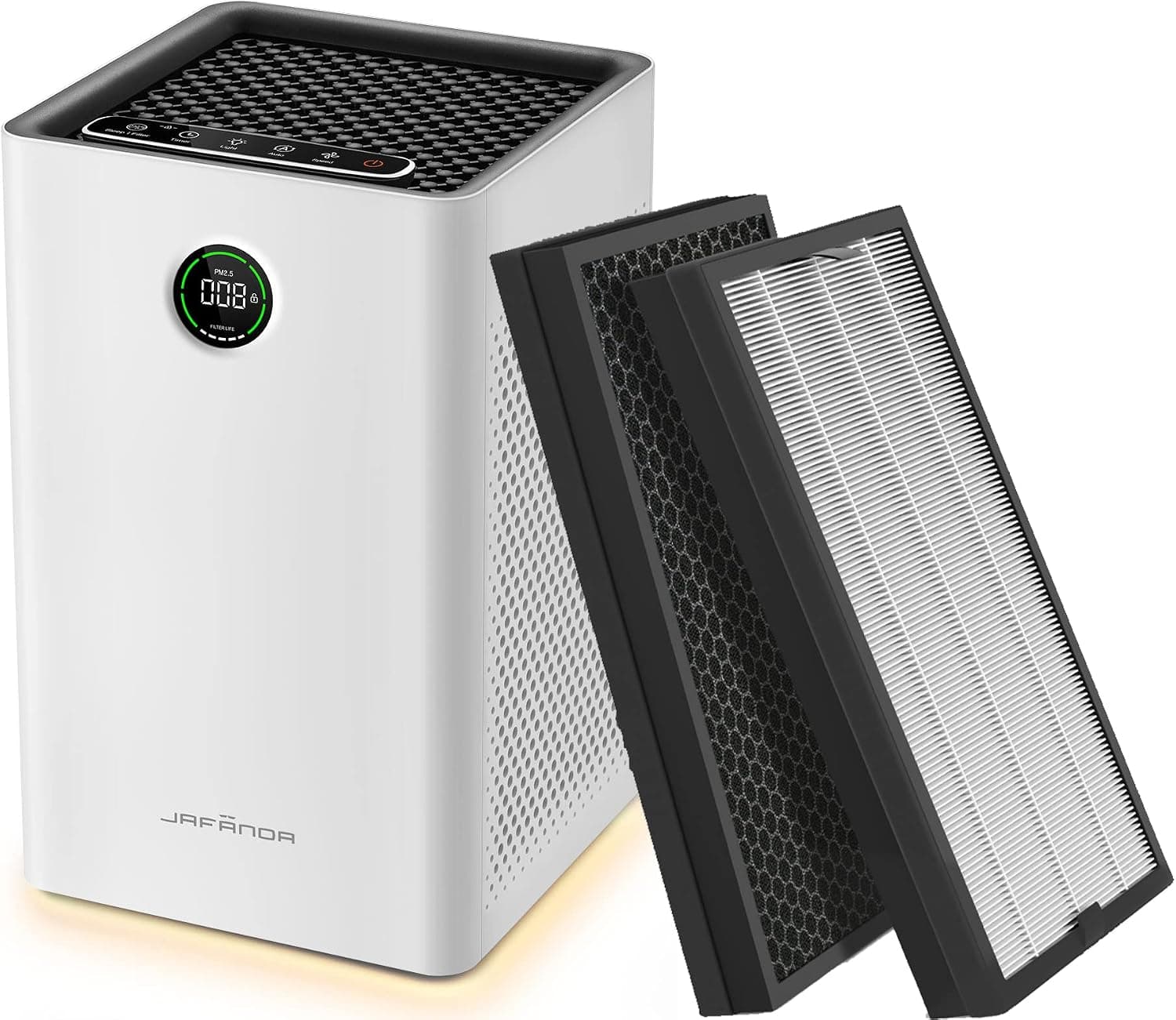 Jafända Air Purifiers and 2Pack Replacement Filter H13HEPA 23dB 1190Sq ft