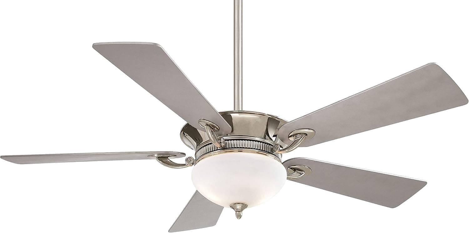 Minka-Aire F701-PN Delano 52 Inch Ceiling Fan with Integrated Uplight and Downlight in Polished Nickel Finish