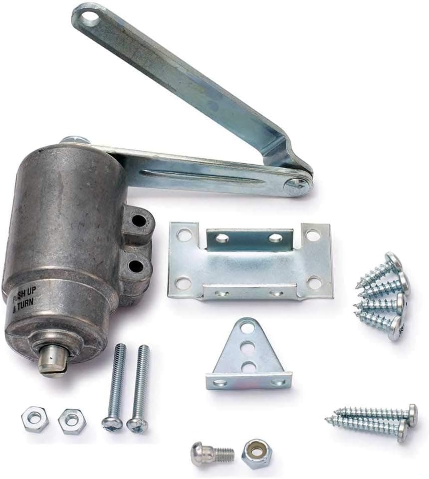Rotary Hydraulic Roto Closer for Laundry Chute Door. Also Used for Automatic Screen and Storm Door Spring Closures in Commercial and Residential use.