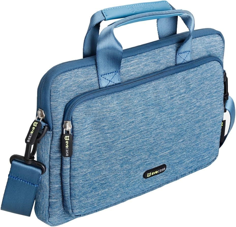 Briefcase Bag, Evecase Suit Fabric Multi-Functional Neoprene Briefcase Case Tote Bag - Blue for Microsoft Surface Pro 3 and Surface Pro 4 Tablet PC