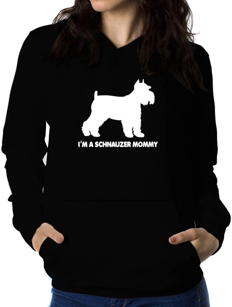 Teeburon I'm a Schnauzer Mommy Women Hoodie