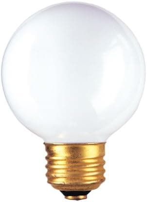 Bulbrite 40G19WH 40W G19 Globe 120V Medium Base Light Bulb, White