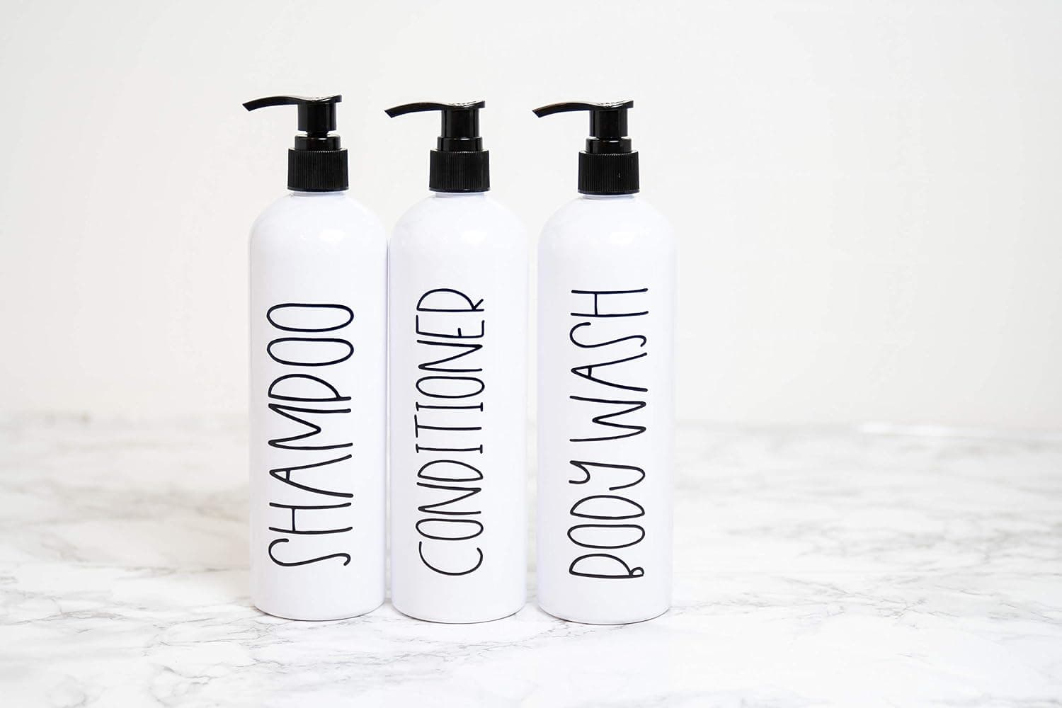 Farmhouse Shampoo and Conditioner Bottles, Shampoo and Conditioner Dispenser Bottles