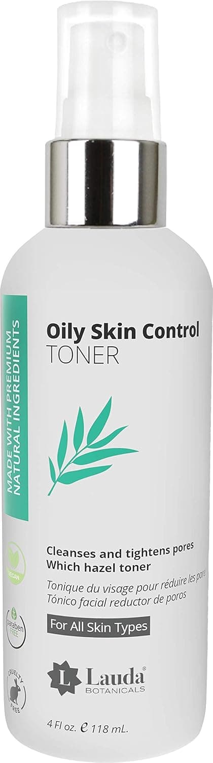 Vitamin C Facial Toner Spray, Hydrating Skin Balancing, Refreshing Pore Minimizer with Organic Witch Hazel, Aloe Vera, Anti Aging Antioxidants for Combination and Oily Skin, 4 Oz by LAUDA BOTANICALS