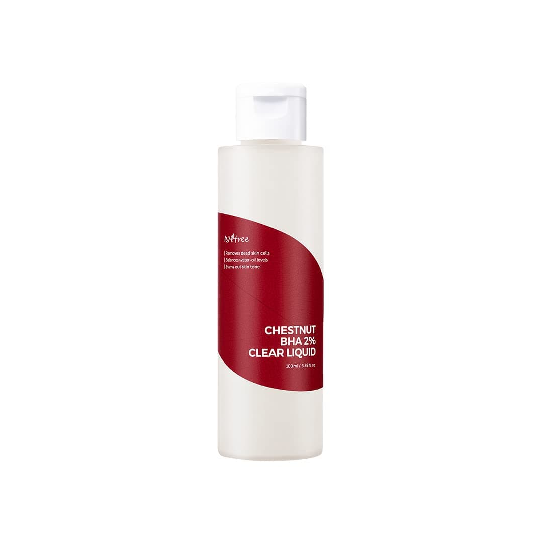 ISNTREE Chestnut BHA 2% Clear Liquid 100ml 3.38 fl oz dual care for pores with BHA and Chestnut Shell