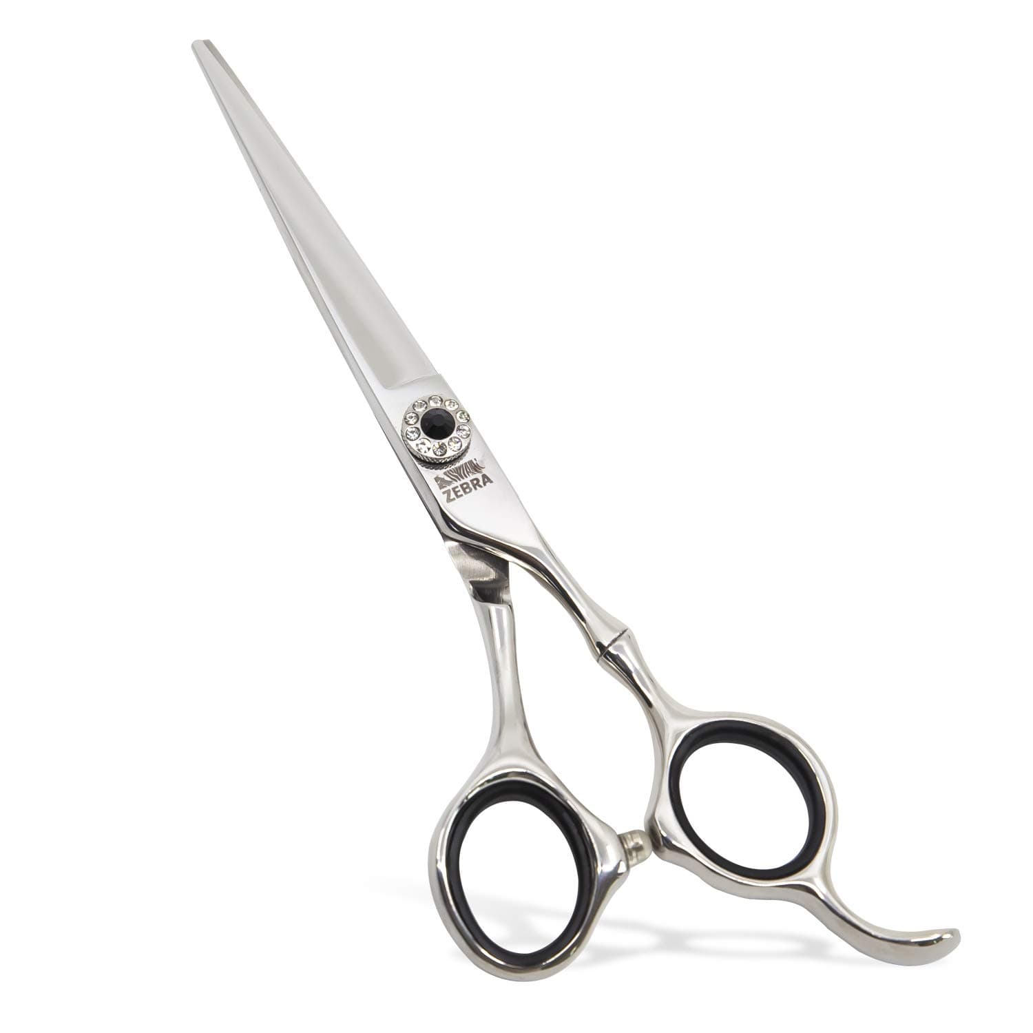 Zebra 6 Inch Length Hair Cutting Scissors - Japanese Stainless Steel 440C Hairdressing Barber Cosmetologist Salon Shears Razor Sharp Edge Adjustable Tension Screw Professional Quality Haircut Scissors