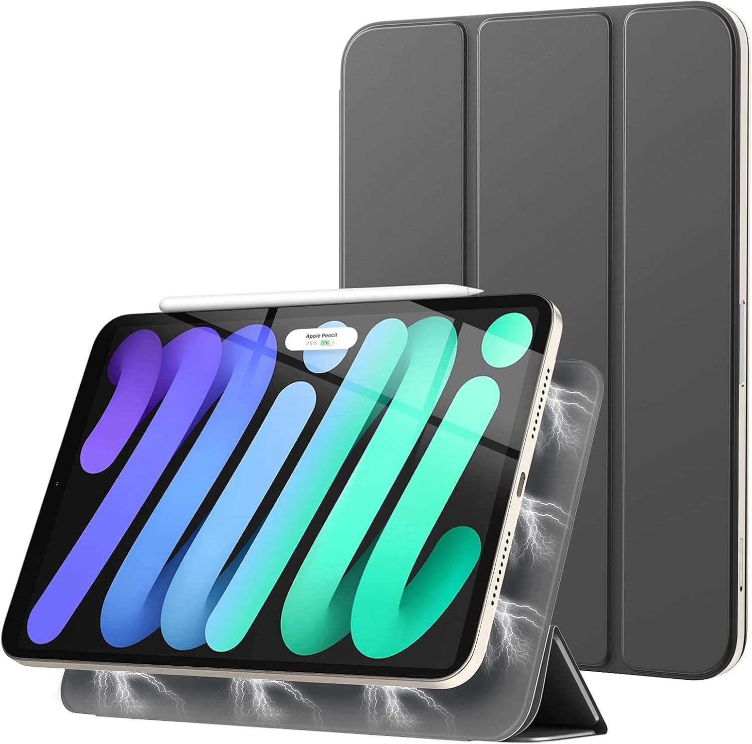 TiMOVO Magnetic Case for iPad Mini 6 2021 (8.3-inch), iPad Mini 6th Generation Case - Strong Magnetic Smart Folio Case Slim Lightweight Case Cover with Auto Sleep/Wake- Space Gray