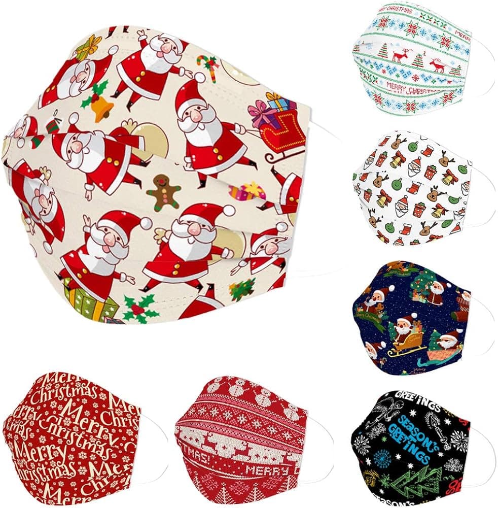 Edaren Face Masks Disposable Design Adult 3-Ply Fashionable Breathable Mouth Cover Large