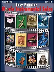 Easy Popular Movie Instrumental Solos: Trombone, Book & Online Audio/Software (Easy Instrumental Solos Series)
