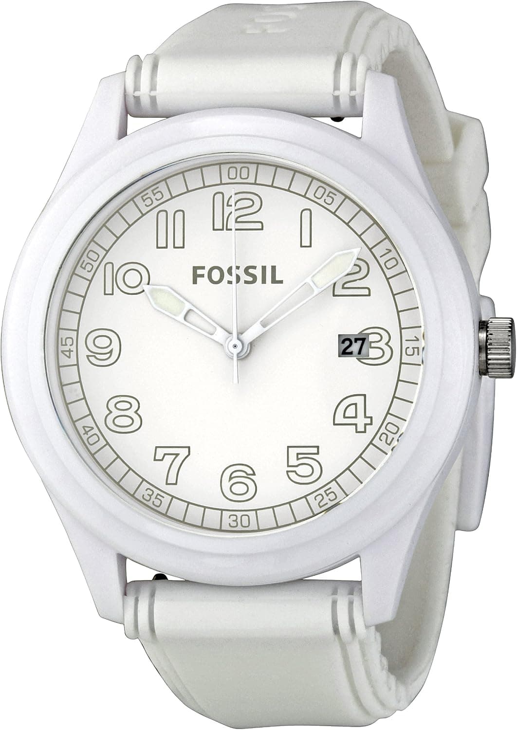 Fossil Men's JR1295 White Dial Watch