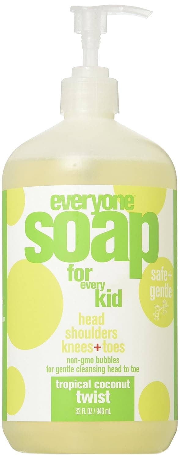 EO Everyone Soap for Every Kid, Tropical Coconut Twist, 32 oz - Pack of 2