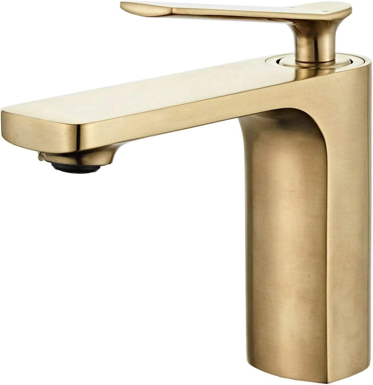 Modern Single Handle Bathroom Basin Faucet Laundry Vanity Sink Faucet Brushed Nickel Gold Finish Lavatory Faucet
