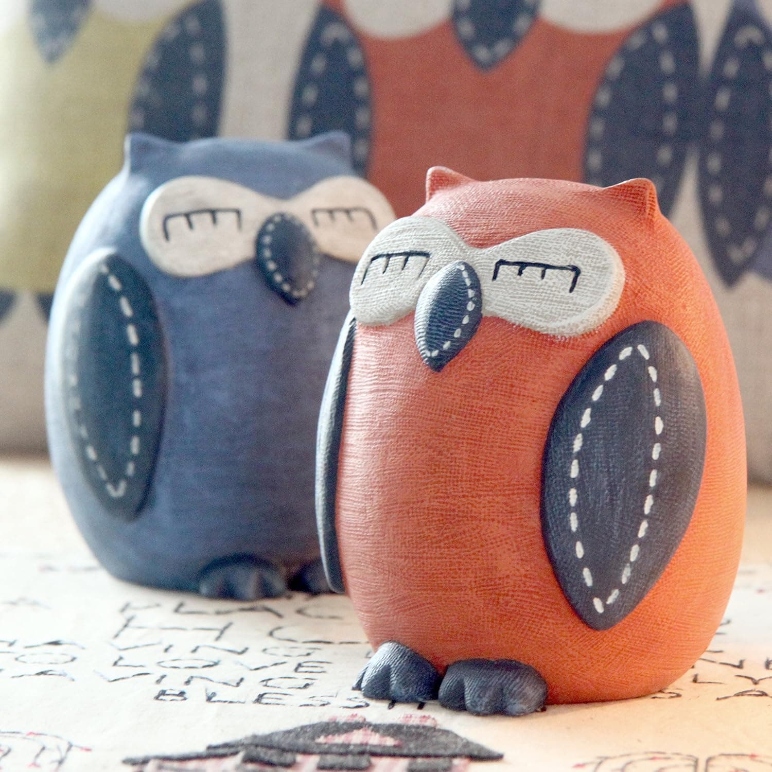 Eastyle Owl Child Piggy Bank Savings/Coin/Money Box Creative Cute Wedding Birthday Gift Orange