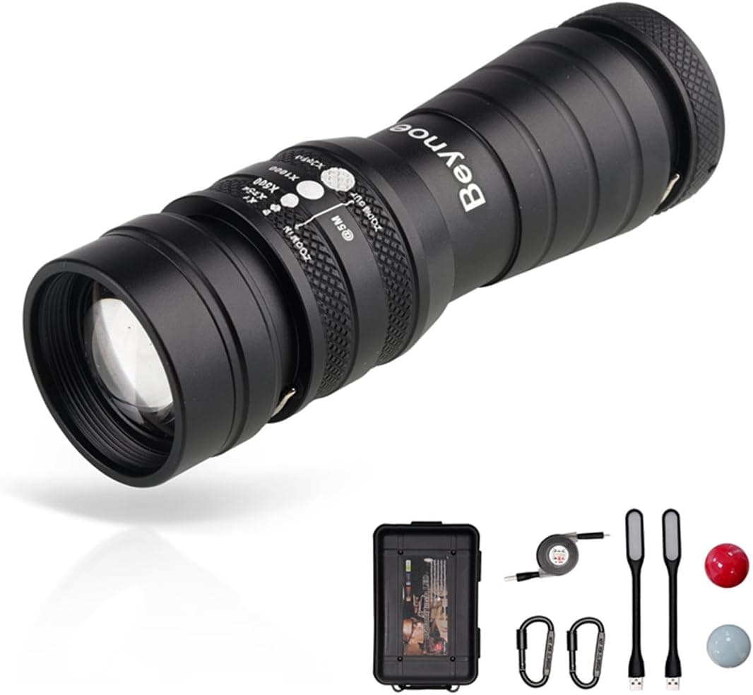 Brightest and Best LED Tactical Flashlights,Super Bright 2200 High Lumens CREE L2 Bulb,USB Rechargeable Handheld Torch,Waterproof,Portable,Zoomable with 4 Light Modes for Outdoors Camping Hiking