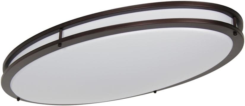 LB72134 35W LED Ceiling Light Fixture Oval, 32in Flush Mount Light Fixture, Ceiling Lamp for Bedroom, Kitchen, Bathroom, Hallway, Stairwell, Super Bright 2800 Lumens, 3000K Warm White, Dimmable