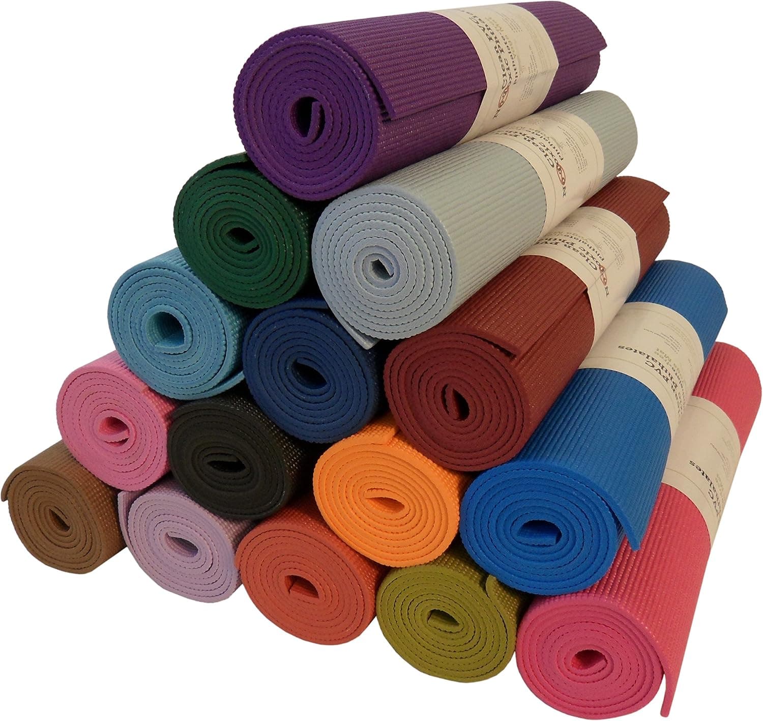 Bean Yoga Mat Extra Thick 1/4 inch (6mm), Extra Long 72 inch, Premium Sticky Mat, Non-Toxic SGS Certified, Yoga Monster, 22 Color Options - Breath Blue