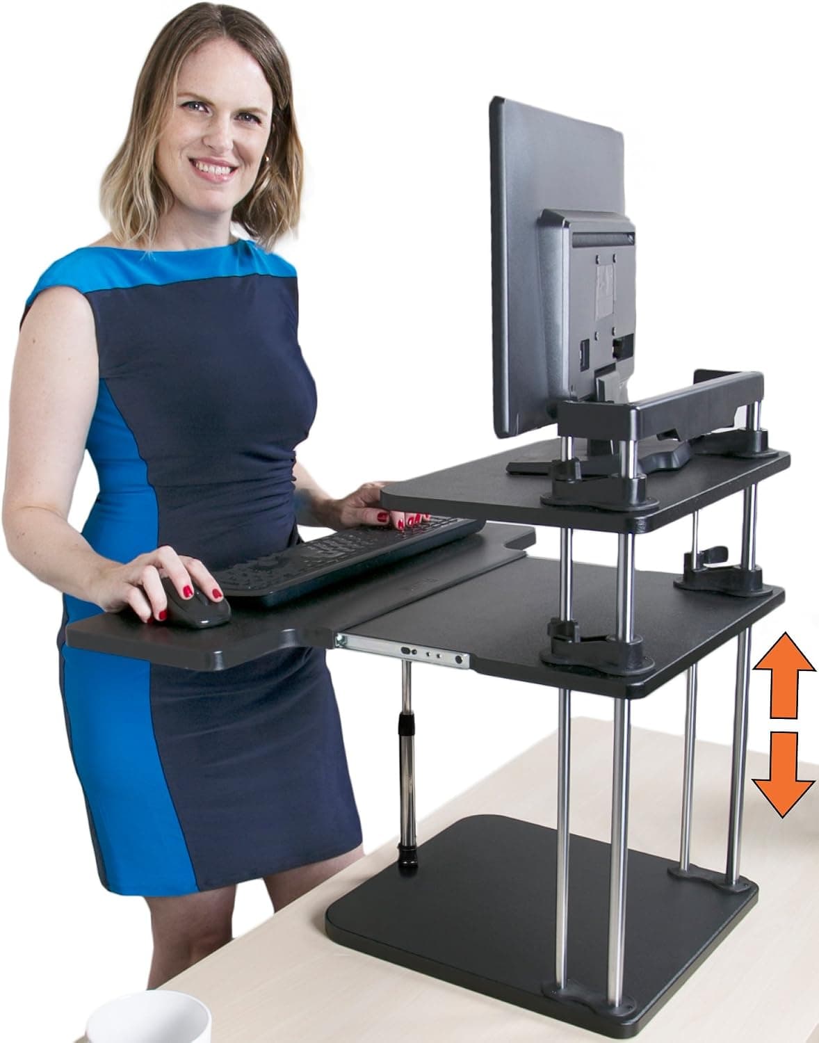 Uptrak Standing Desk by Stand Steady (Dual Level - Black)