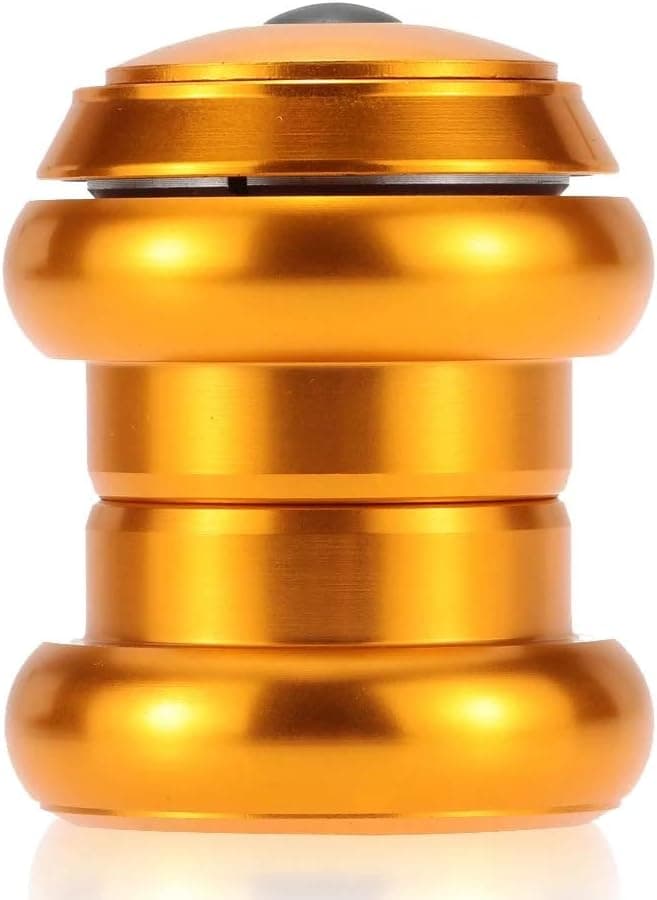 Heavy Duty Headset Top Cap Bearings, 34mm Diameter Threadless Stem Tapered Sealed Bearing Nuts for Mountain MTB Bike, Bike Headset(Gold)