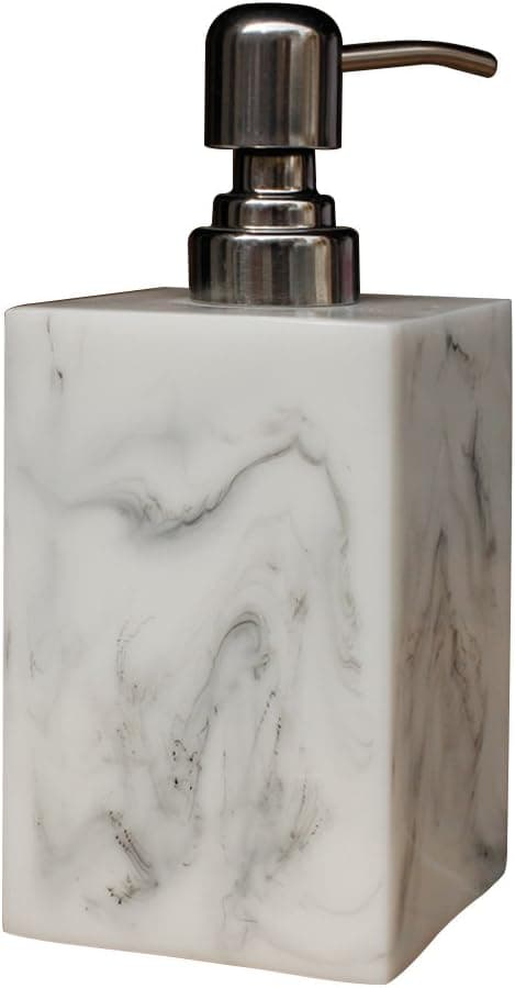 LUANT Resin Soap Dispenser for Bathroom and Kitchen, Stainless Steel Pump