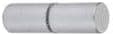 CRL Cylinder Style Brushed Satin Chrome Finish Back-to-Back Shower Door Knob