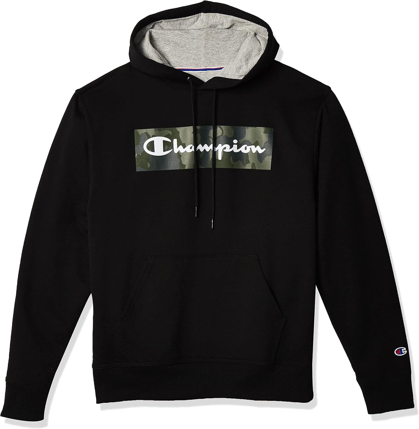 Champion Men's Powerblend Fleece Pullover Hoodie, Graphic (Retired Colors)
