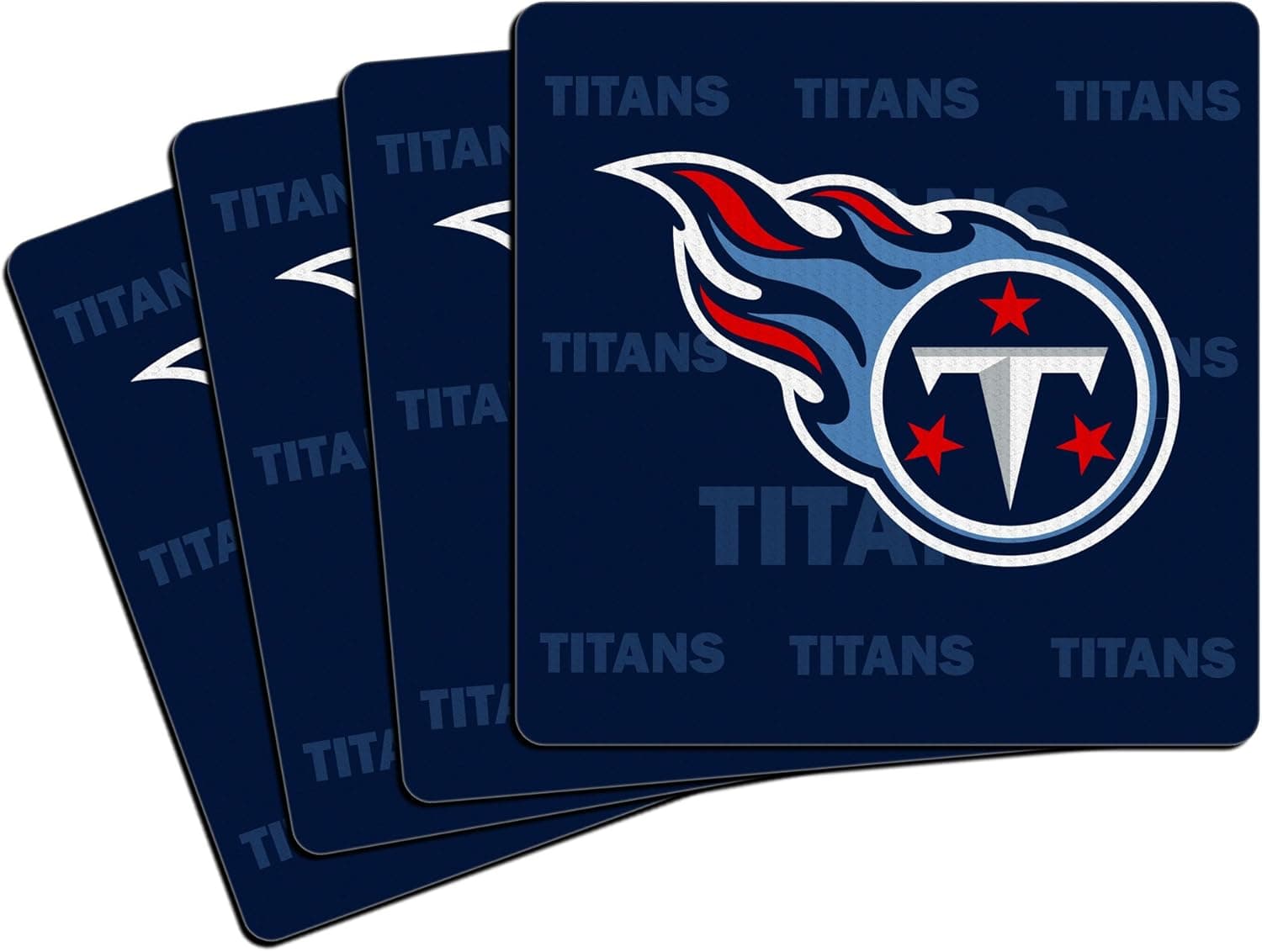 Titans 4pk Neoprene Square Coaster Set