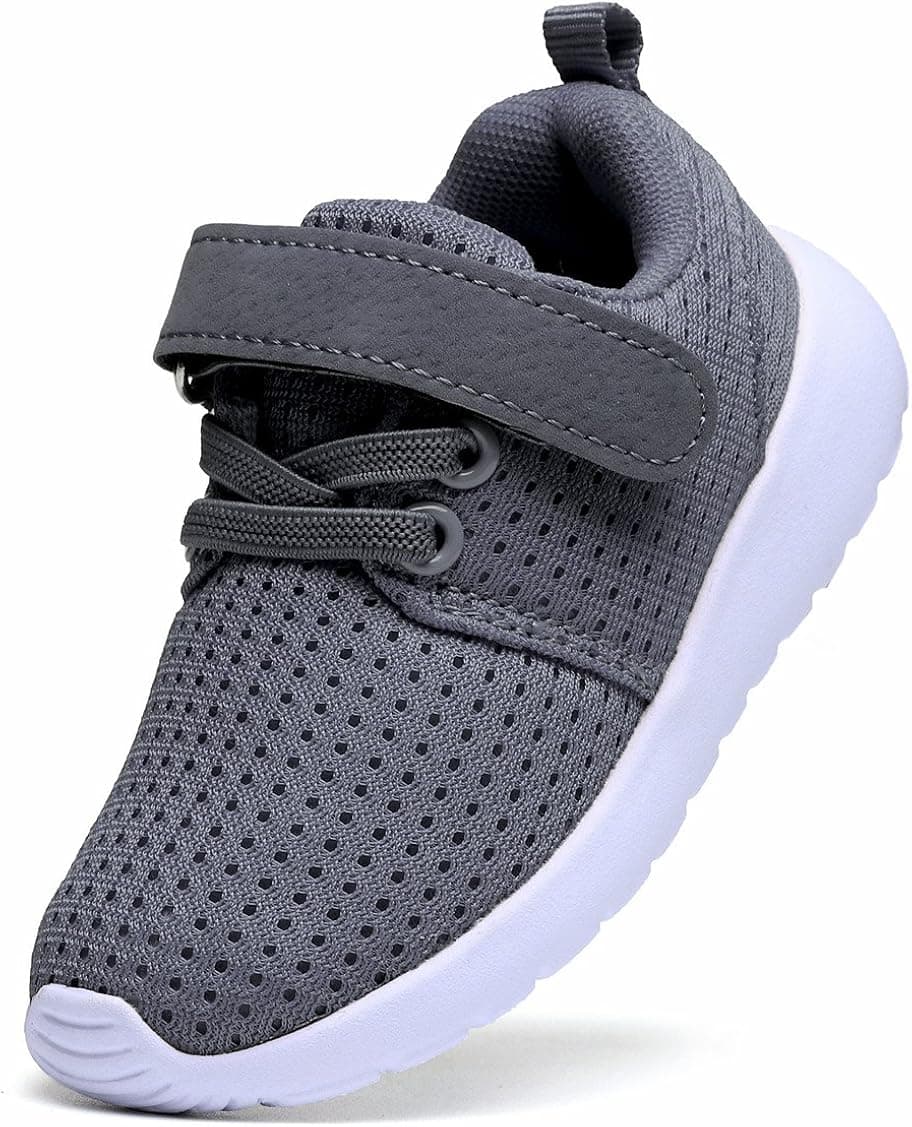 DADAWEN Toddler/Little Kid Boys Girls Lightweight Breathable Sneakers Strap Athletic Tennis Shoes for Running Walking