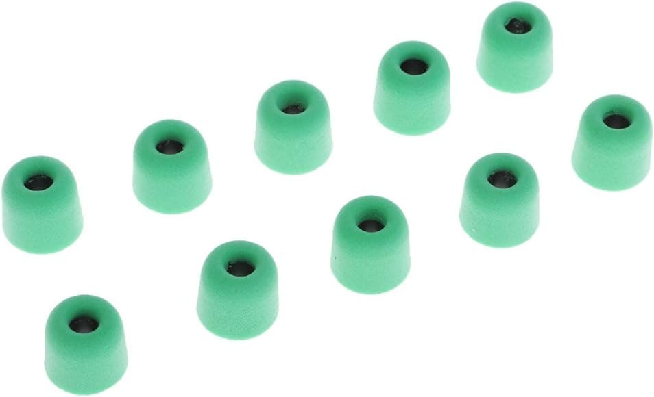 gazechimp 5 Pairs 4.5mm Memory Foam Tips for earplugs/in-Ear Earphones M, Green