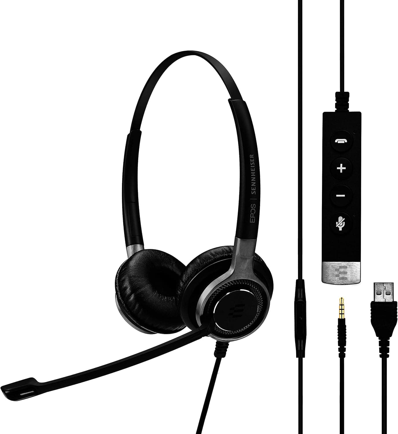 Sennheiser SC 665 USB (507257) - Double-Sided Business Headset | UC Optimized and Skype for Business Certified | For Mobile Phone, Tablet, Softphone, and PC (Black)