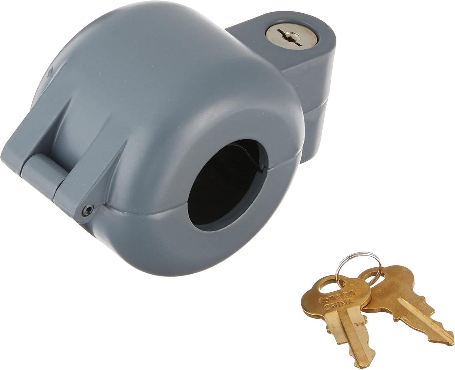 Defender Security EP Security S 4180 Key to Block Access to Keyhole, Removeable and Easy to Use Doorknob Lock-Out Device, 2-7/8 in, Gray