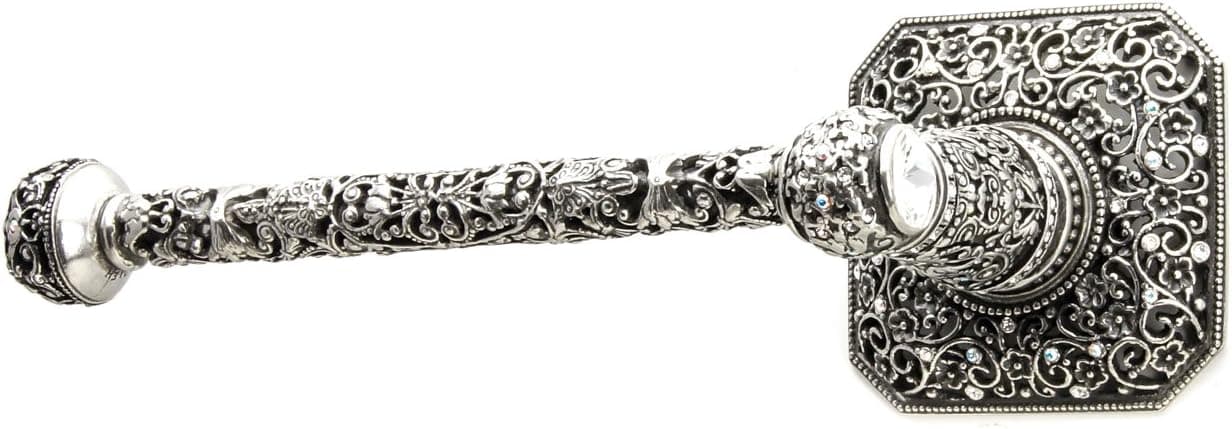 Carpe Diem Hardware 4072-9 Cab Juliane Grace Tissue Bar Left Made with Swarovski Elements, Chalice