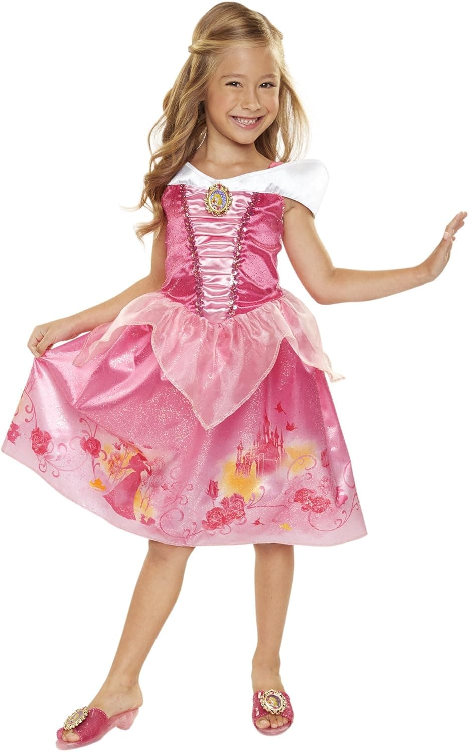 Disney Princess Aurora Explore Your World Dress, Pink, Size: 4-6x