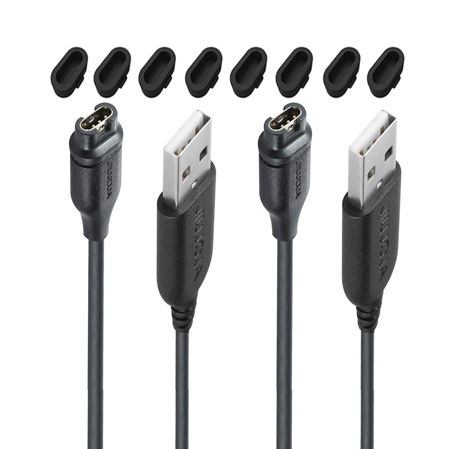 2-Pack for Garmin Impact Approach X10 S10 S12 S40 S42/Fenix 5 5X Plus Charger Charging Clip Sync Data Cable for Approach S10 S40 S60 X10,Quatix 5 6,Vivoactive 3 4 4S,Vivomove 3 3S, Smart Watch