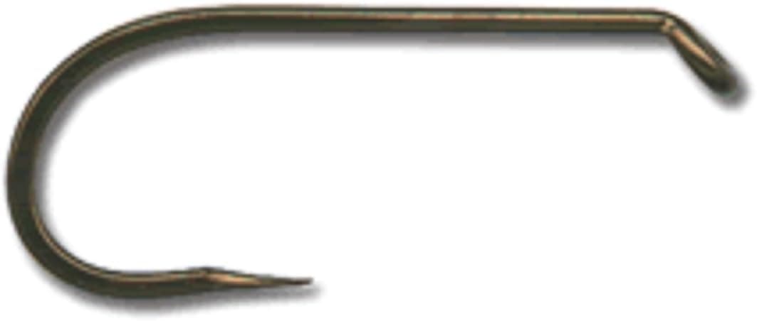 Dry Fly Hook, 94845, Barbless, Standard, Forged, Down Eye -16, Bronze