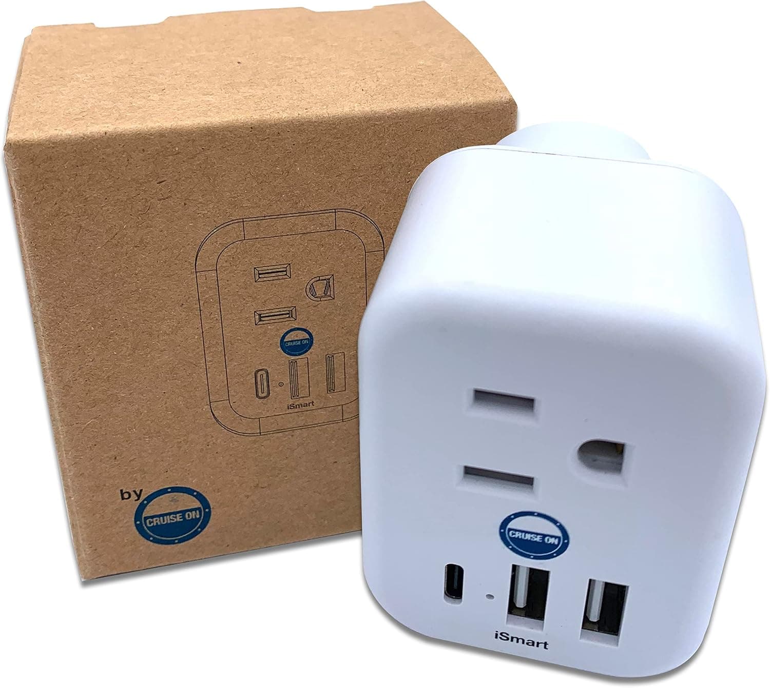 Cruise Approved Power Strip Non Surge [6 Outlets] USB-A, USB-C, & Standard Outlet for Carnival, Royal Caribbean, NCL & All Cruise Ships