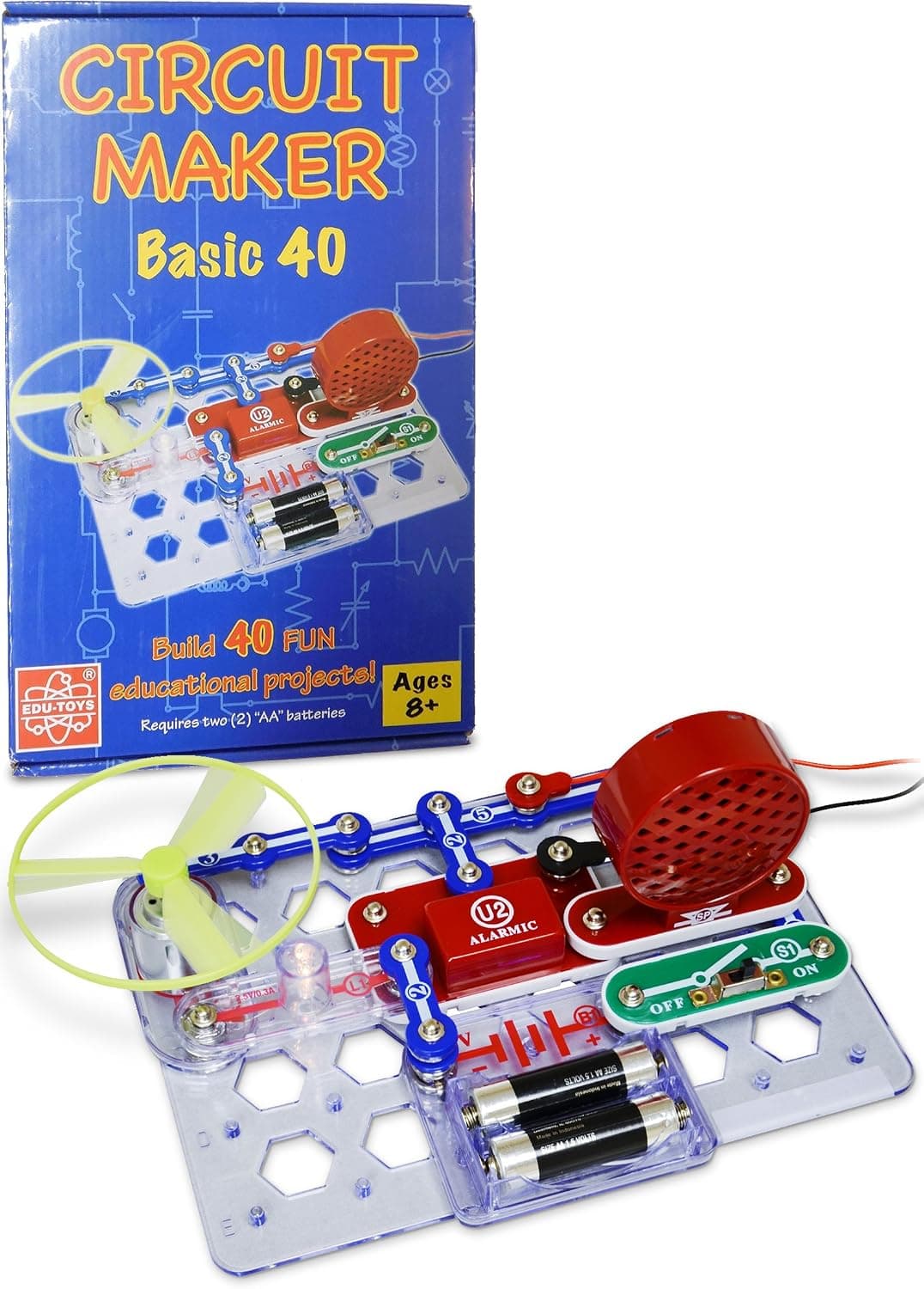 Snap Circuits Circuit Maker 40 Basic Electronics Exploration Kit | Over 40 STEM Projects | 4-Color Project Manual | 17 Snap Modules | Unlimited Fun