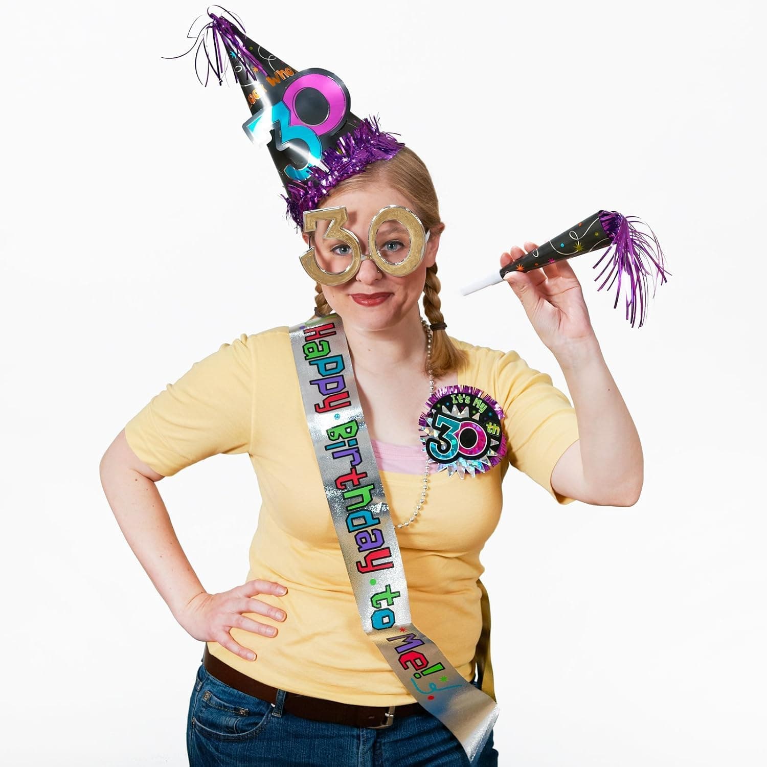 30th Birthday Party Supplies Kit - 6 Fun Favors