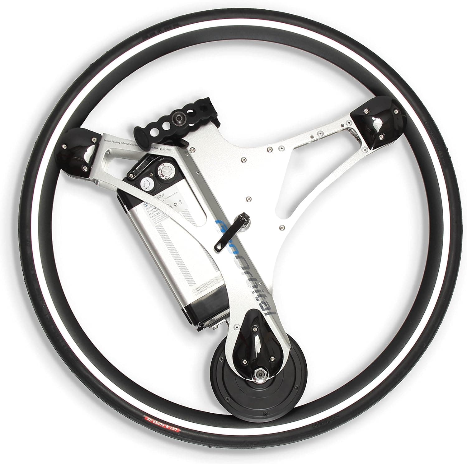 GeoOrbital Electric-Powered Bicycle Wheel - Turn Any Regular Bike Into a Self-Moving Vehicle, No Pedaling Required (20mph, 500W Motor) - Easy 60 Second No-Tool Installation