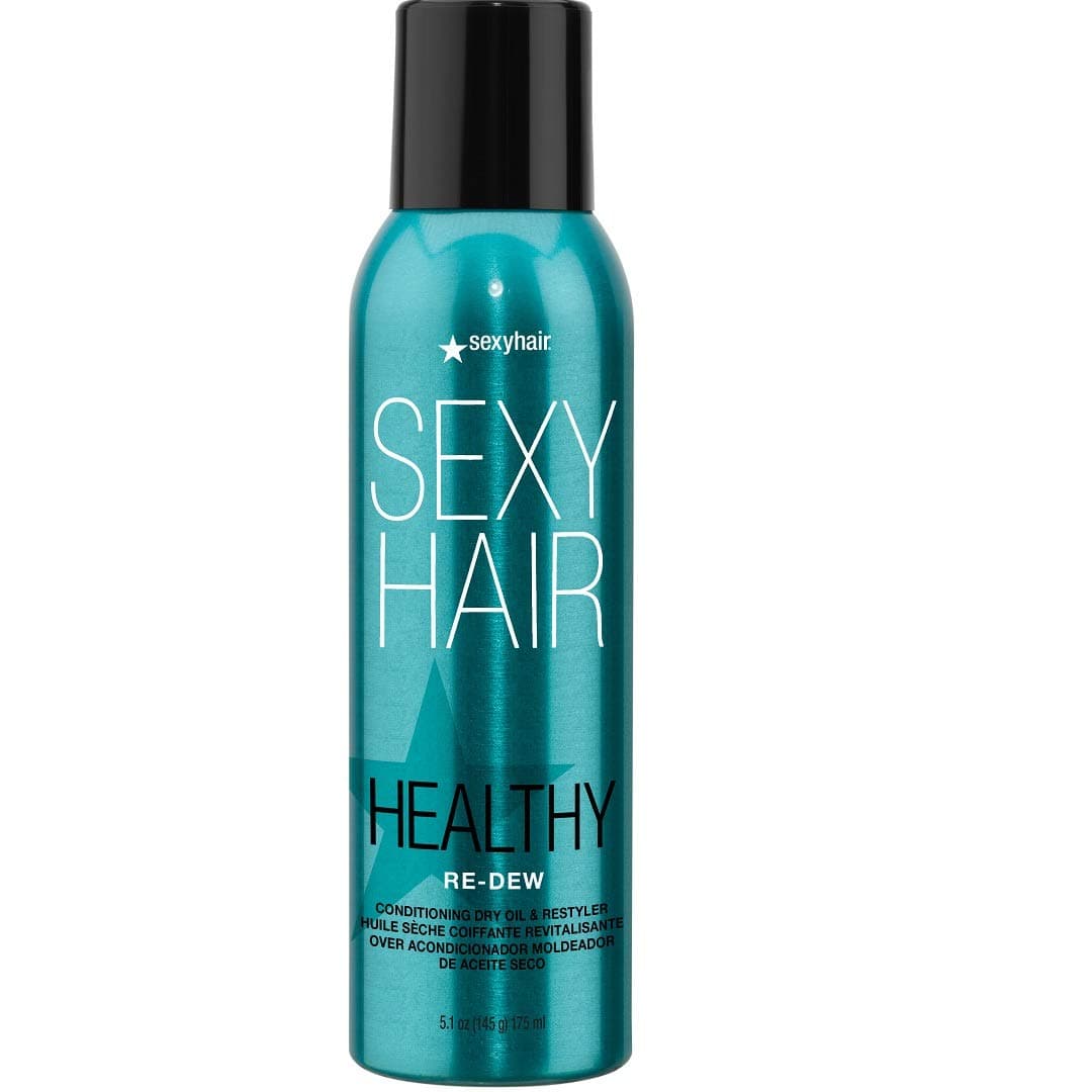 SexyHair Healthy Re-Dew Conditioning Dry Oil and Restyler, 5.1 Oz | Moisture, Smoothness, Manageability and Shine | Tames Frizz | All Hair Types