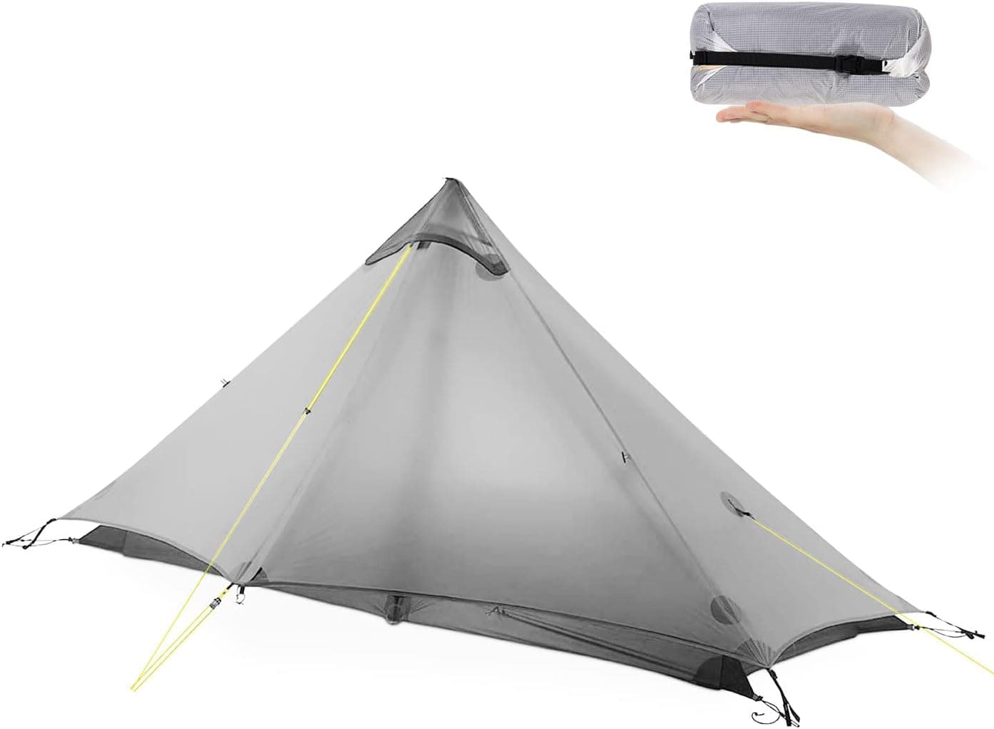 Ultralight Tent 3-Season Backpacking Tent 1 Person/2 Person Camping Tent, Outdoor Lightweight LanShan Camping Tent Shelter, Perfect for Camping, Trekking, Climbing, Hiking