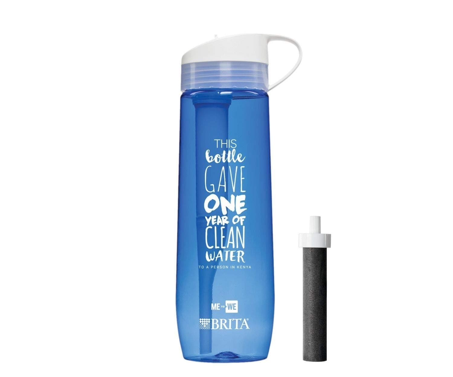 Brita Hard Sided Filter Water Bottle Blue - 23 Fl.Oz