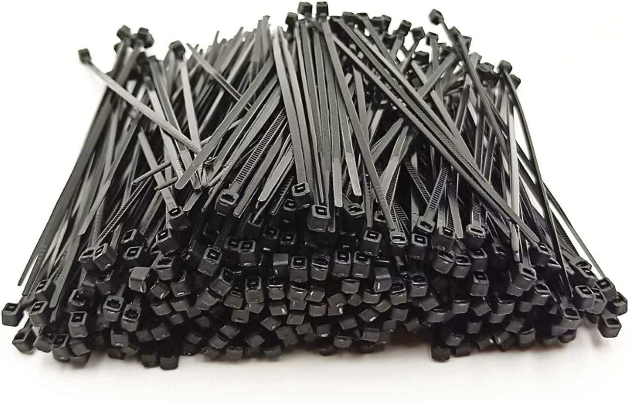 Nylon Strip Zip Tie Wire Cable Fastener 2mm x 100mm 1000 Pcs Black