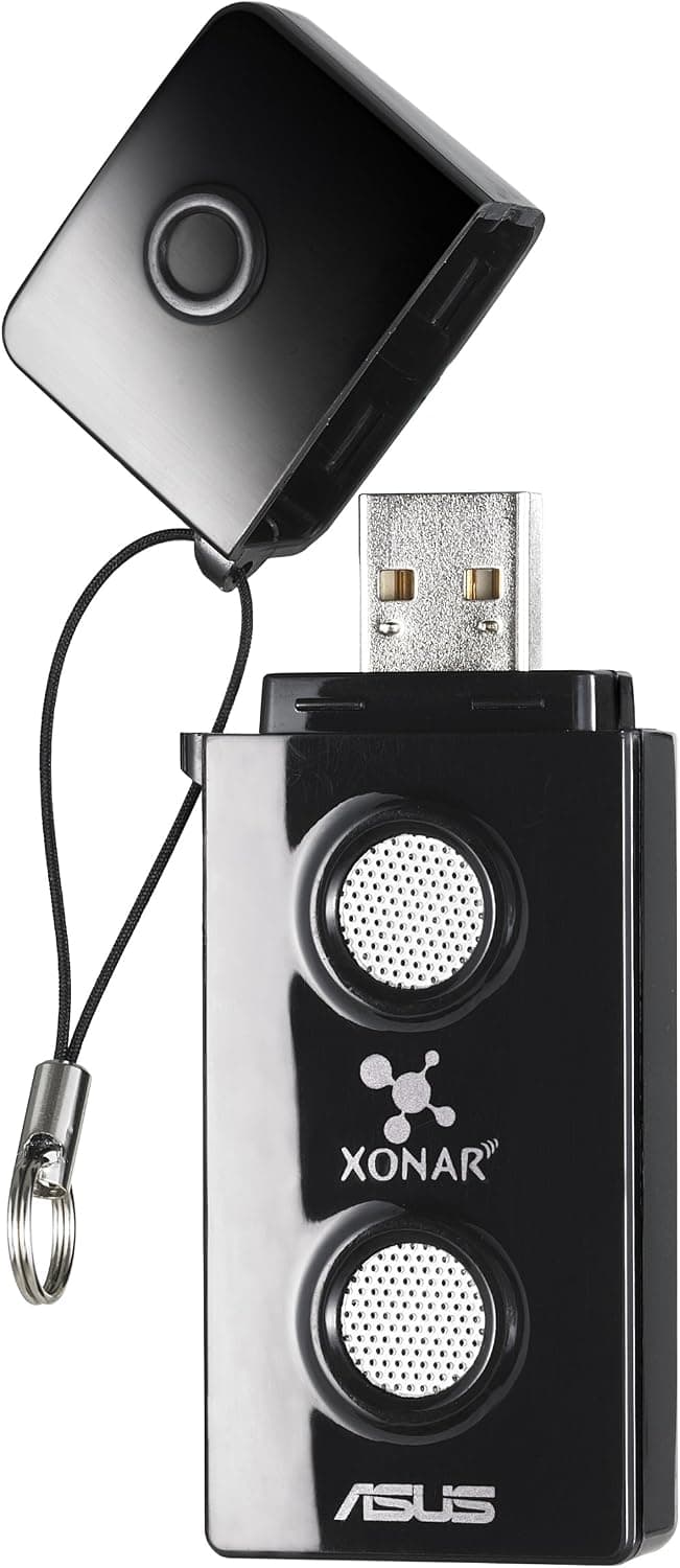 ASUS Xonar U3 Sound Cards (XONAR_U3/UAD/B/A),Black