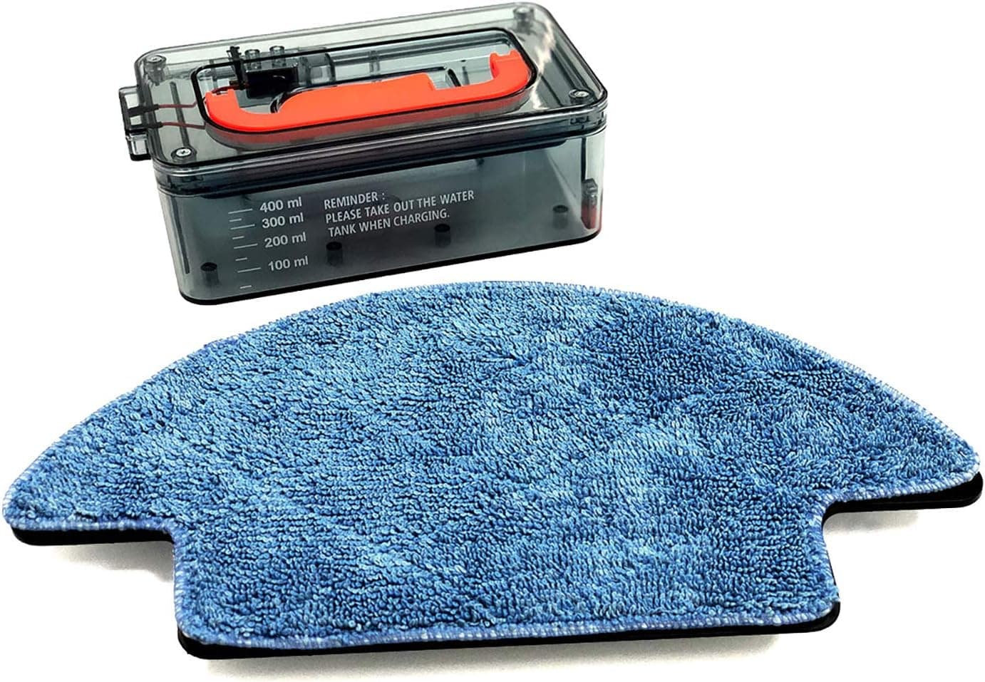 Coredy R380 Robot Vacuum Accessories, 400ml Replacement Water Tank Set with Mopping Cloth